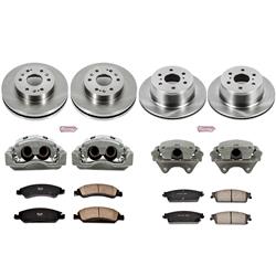 PowerStop Z17 Evolution Plus Stock Replacement Brake Kits with Calipers KCOE2070