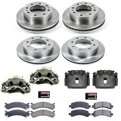 PowerStop Z17 Evolution Plus Stock Replacement Brake Kits with Calipers for 2003-2020 EXPRESS 3500, 2007-2020 SAVANA 3500 - KCOE2072