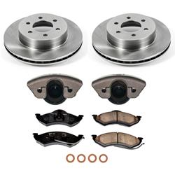 PowerStop Z17 Evolution Plus Stock Replacement Brake Kits with Calipers for 1999 DAKOTA, 1998-1999 DURANGO - KCOE2138