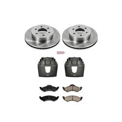 PowerStop Z17 Evolution Plus Stock Replacement Brake Kits with Calipers for 2000-2002 DAKOTA, DURANGO - KCOE2139