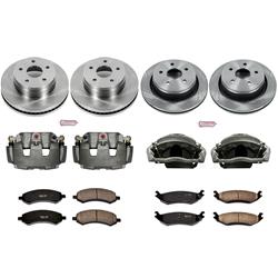 PowerStop Z17 Evolution Plus Stock Replacement Brake Kits with Calipers KCOE2164A