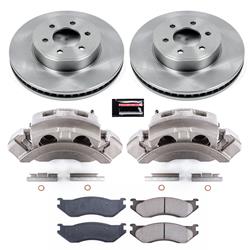 PowerStop Z17 Evolution Plus Stock Replacement Brake Kits with Calipers for 2003 DURANGO - KCOE2178