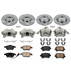 PowerStop Z17 Evolution Plus Stock Replacement Brake Kits with Calipers for 2009 A3, 2006-2009 A3 QUATTRO - KCOE2260B