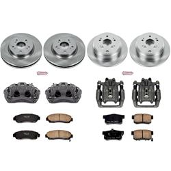 PowerStop Z17 Evolution Plus Stock Replacement Brake Kits with Calipers for 2007-2011 CR-V, 2010-2012 RDX - KCOE229