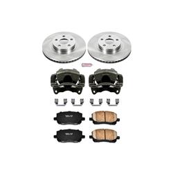 PowerStop Z17 Evolution Plus Stock Replacement Brake Kits with Calipers for 2003-2008 COROLLA, MATRIX, VIBE - KCOE2316