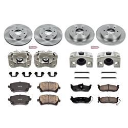 PowerStop Z17 Evolution Plus Stock Replacement Brake Kits with Calipers for 2005 ARMADA, 2004 PATHFINDER ARMADA, 2004-2005 TITAN - KCOE2443