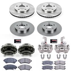 PowerStop Z17 Evolution Plus Stock Replacement Brake Kits with Calipers for 2000-2005 BONNEVILLE, LESABRE - KCOE2556