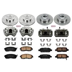 PowerStop Z17 Evolution Plus Stock Replacement Brake Kits with Calipers for 2003-2005 350Z, G35 - KCOE2710