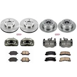 PowerStop Z17 Evolution Plus Stock Replacement Brake Kits with Calipers for 1997-1999 CAMRY, ES300, 1999 SOLARA - KCOE2713