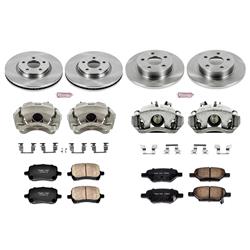 PowerStop Z17 Evolution Plus Stock Replacement Brake Kits with Calipers for 2007 COBALT, 2008 G5 - KCOE2731