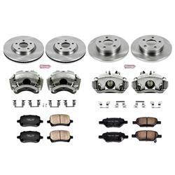 PowerStop Z17 Evolution Plus Stock Replacement Brake Kits with Calipers for 2009 AURA, 2009-2010 G6, 2009-2012 MALIBU - KCOE2731A