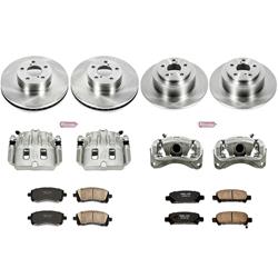 PowerStop Z17 Evolution Plus Stock Replacement Brake Kits with Calipers for 2000-2002 LEGACY, 2000 OUTBACK - KCOE2749