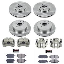 PowerStop Z17 Evolution Plus Stock Replacement Brake Kits with Calipers for 2003-2005 FX35, FX45 - KCOE2767A