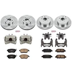 PowerStop Z17 Evolution Plus Stock Replacement Brake Kits with Calipers for 2009-2011 MURANO - KCOE2767B