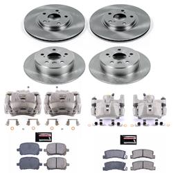 PowerStop Z17 Evolution Plus Stock Replacement Brake Kits with Calipers for 1999-2001 RX300 - KCOE2774
