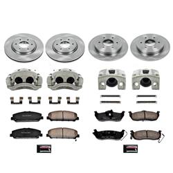 PowerStop Z17 Evolution Plus Stock Replacement Brake Kits with Calipers for 2008-2010 TITAN, QX56, 2007-2011 ARMADA - KCOE2805