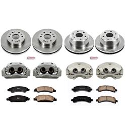 PowerStop Z17 Evolution Plus Stock Replacement Brake Kits with Calipers for 2009-2014 EXPRESS 1500, SAVANA 1500 - KCOE2826