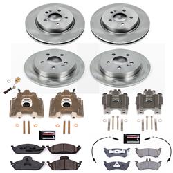 PowerStop Z17 Evolution Plus Stock Replacement Brake Kits with Calipers for 1998-2003 ML320, 2003-2005 ML350, 1999 ML430 - KCOE2833