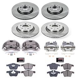 PowerStop Z17 Evolution Plus Stock Replacement Brake Kits with Calipers for 2003-2014 XC90 - KCOE2835