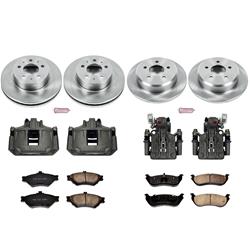 PowerStop Z17 Evolution Plus Stock Replacement Brake Kits with Calipers for 1996-1997 CROWN VICTORIA, GRAND MARQUIS, TOWN CAR - KCOE2859
