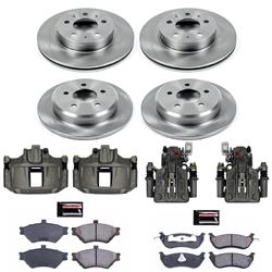 PowerStop Z17 Evolution Plus Stock Replacement Brake Kits with Calipers for 1996-1997 CROWN VICTORIA, GRAND MARQUIS, TOWN CAR - KCOE2860
