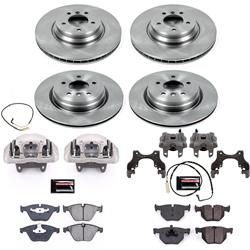 PowerStop Z17 Evolution Plus Stock Replacement Brake Kits with Calipers for 2009-2010 335I XDRIVE, 2007-2008 335XI - KCOE2883