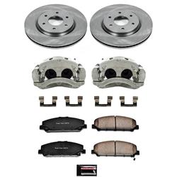 PowerStop Z17 Evolution Plus Stock Replacement Brake Kits with Calipers for 2006-2007 ARMADA, QX56 - KCOE2909