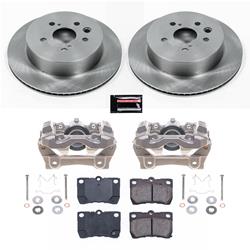 PowerStop Z17 Evolution Plus Stock Replacement Brake Kits with Calipers for 2006 GS300 - KCOE2977