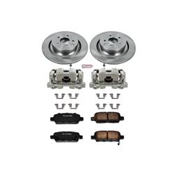 PowerStop Z17 Evolution Plus Stock Replacement Brake Kits with Calipers for 2007-2008 G35, 2008-2013 G37 - KCOE2986
