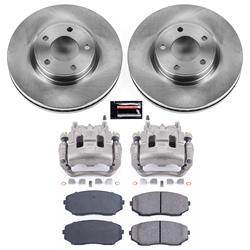 PowerStop Z17 Evolution Plus Stock Replacement Brake Kits with Calipers for 2007-2009 EDGE, 2007-2008 MKX - KCOE3071