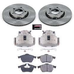PowerStop Z17 Evolution Plus Stock Replacement Brake Kits with Calipers for 1996-1998 A4, A4 QUATTRO - KCOE3103