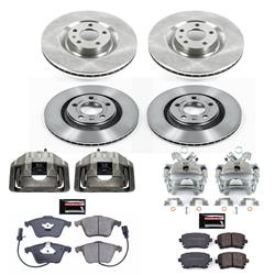 PowerStop Z17 Evolution Plus Stock Replacement Brake Kits with Calipers for 2004-2009 S4 - KCOE4010