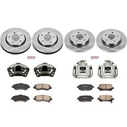 PowerStop Z17 Evolution Plus Stock Replacement Brake Kits with Calipers for 2008-2012 GRAND CARAVAN, TOWN & COUNTRY, 2009-2012 ROUTAN - KCOE4015