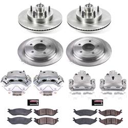 PowerStop Z17 Evolution Plus Stock Replacement Brake Kits with Calipers for 2004-2006 E-150, 2004-2005 E-150 CLUB WAGON - KCOE4021