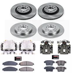 PowerStop Z17 Evolution Plus Stock Replacement Brake Kits with Calipers for 2008-2009 TAURUS X - KCOE4039A