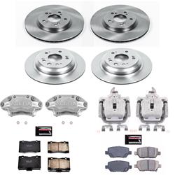 PowerStop Z17 Evolution Plus Stock Replacement Brake Kits with Calipers for 2005-2012 RL - KCOE4045