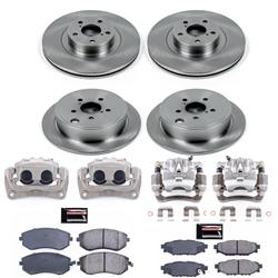 PowerStop Z17 Evolution Plus Stock Replacement Brake Kits with Calipers for 2010-2012 LEGACY, OUTBACK - KCOE4077A
