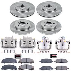 PowerStop Z17 Evolution Plus Stock Replacement Brake Kits with Calipers for 2006-2011 DTS, LUCERNE - KCOE4097