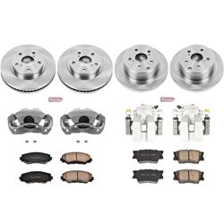 PowerStop Z17 Evolution Plus Stock Replacement Brake Kits with Calipers for 2011 RAV4 - KCOE4100A