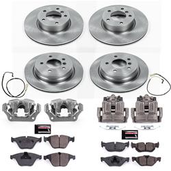 PowerStop Z17 Evolution Plus Stock Replacement Brake Kits with Calipers for 2009-2010 328I XDRIVE, 2008 328XI - KCOE4105