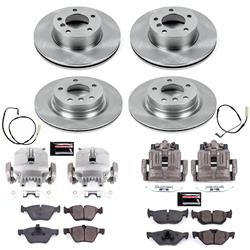 PowerStop Z17 Evolution Plus Stock Replacement Brake Kits with Calipers for 2007 328I - KCOE4106