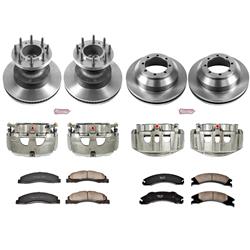 PowerStop Z17 Evolution Plus Stock Replacement Brake Kits with Calipers for 2008-2025 E-350 SUPER DUTY, 2017-2018 E-450 SUPER DUTY - KCOE4132