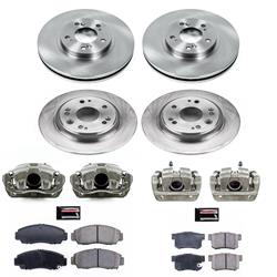 PowerStop Z17 Evolution Plus Stock Replacement Brake Kits with Calipers for 2002-2004 RL - KCOE4271