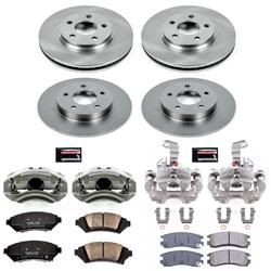 PowerStop Z17 Evolution Plus Stock Replacement Brake Kits with Calipers for 2005 BONNEVILLE, LESABRE, PARK AVENUE - KCOE4379