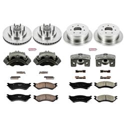 PowerStop Z17 Evolution Plus Stock Replacement Brake Kits with Calipers for 2000-2003 F-150, 2004 F-150 HERITAGE, 1998-1999 F-250 - KCOE4390