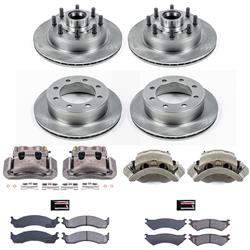 PowerStop Z17 Evolution Plus Stock Replacement Brake Kits with Calipers for 1999-2002 E-350 ECONOLINE CLUB WAGON, 2001-2002 E-350 SUPER DUTY - KCOE4434A