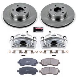PowerStop Z17 Evolution Plus Stock Replacement Brake Kits with Calipers for 1997-2001 IMPREZA, 1997-2000 LEGACY - KCOE445