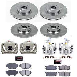 PowerStop Z17 Evolution Plus Stock Replacement Brake Kits with Calipers for 2001-2005 MIATA - KCOE4468