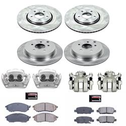 PowerStop Z17 Evolution Plus Stock Replacement Brake Kits with Calipers for 2005-2008 FX35, FX45 - KCOE4477