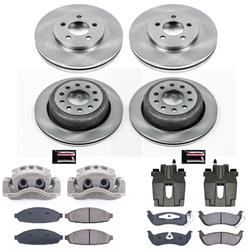 PowerStop Z17 Evolution Plus Stock Replacement Brake Kits with Calipers for 2003-2011 TOWN CAR - KCOE4486